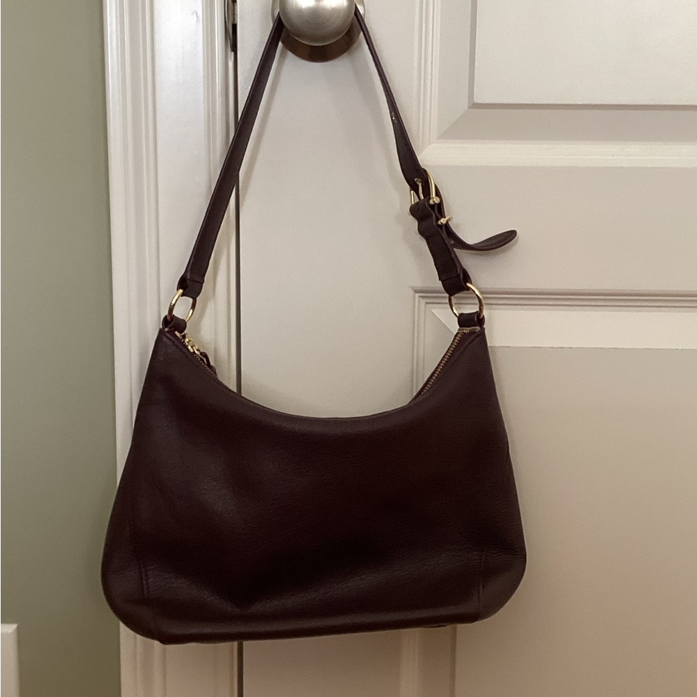Talbots pebbled leather hobo bag.